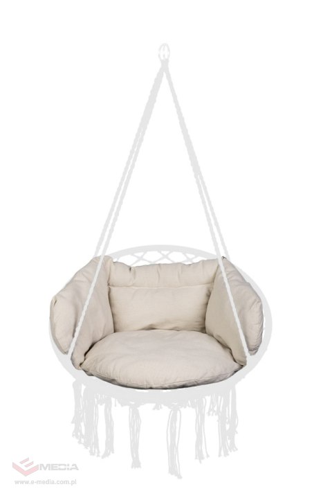 Poduszka LUARO na huśtawkę wiszącą bocianie gniazdo miękka ecru