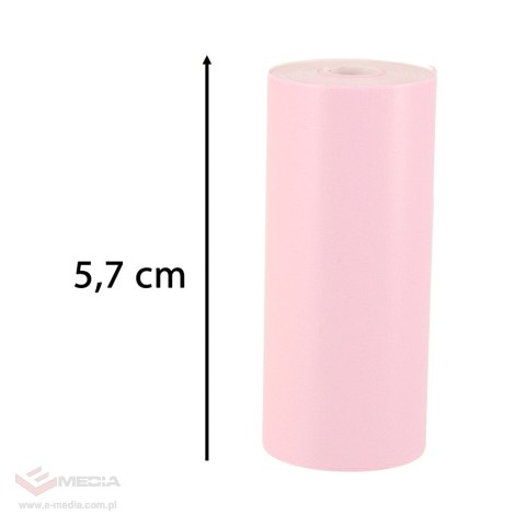 Rolki termiczne papier do drukarki aparatu 5,7cm x 3m 3 sztuki kolorowe