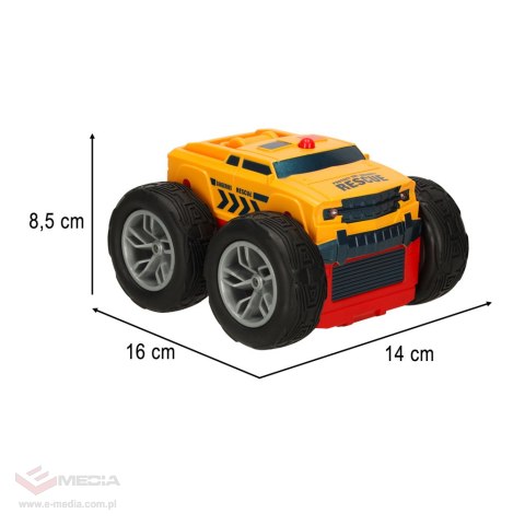 Samochód auto na pilota Revolt 2 Sided Rescue Racer mega transformacja obrót 360 4WD