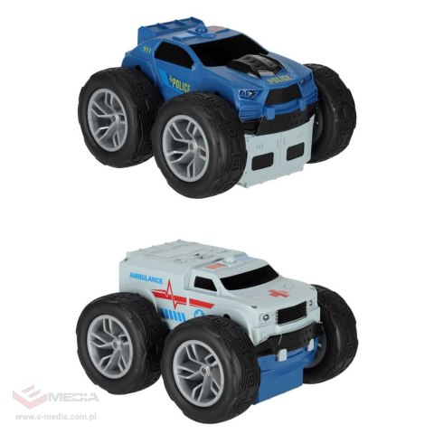 Samochód auto na pilota Revolt 2 Sided Rescue Racer mega transformacja obrót 360 4WD