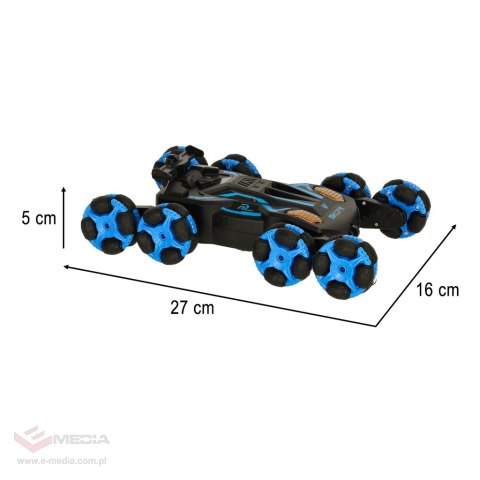 Samochód zdalnie sterowany z muzyką światłami