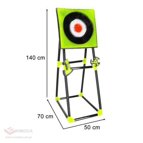 Tarcza dart silikonowa rzutki toporek gwiazdka akcesoria stojak zestaw XXL