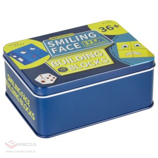 Gra edukacyjne wyzwania nauka emocji klocki drewniane