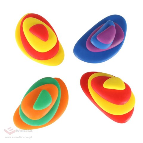 Kamyki kreatywne kolorowe układanka montessori 65 el.