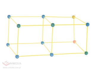 Klocki konstrukcyjne rurki słomki patyczki kreatywne baza namiot domek 75el.