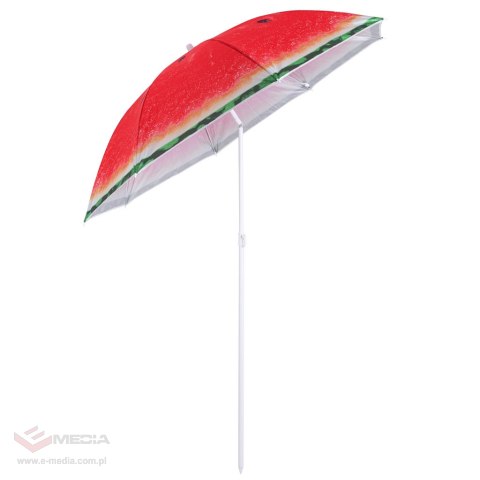 Parasol ogrodowy plażowy regulowany łamany 150cm arbuz UV