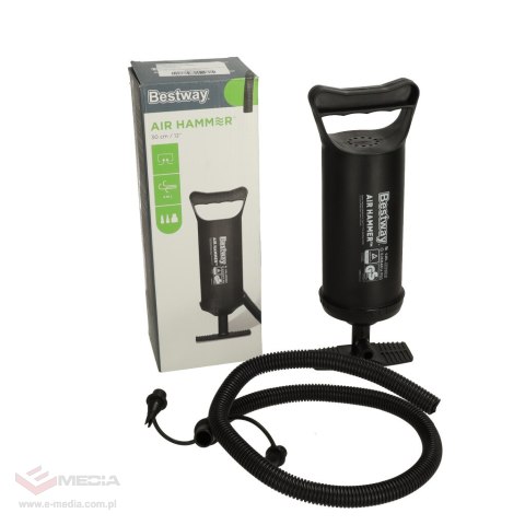 Pompka ręczna tłokowa do materaca pontonu piłki 30cm BESTWAY 62002
