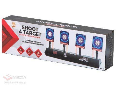 Tarcza do strzelania elektroniczna cyfrowa 4 cele licznik