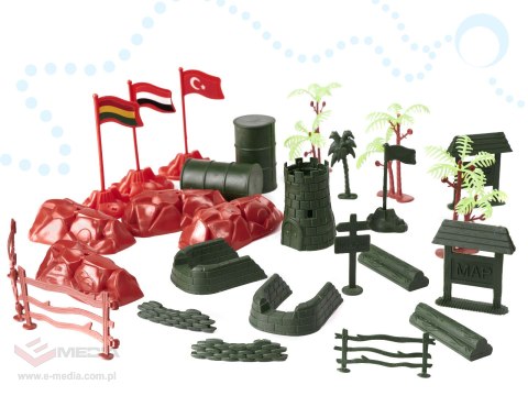 Żołnierzyki baza wojskowa figurki zestaw 307el.