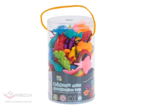 Zwierzęta safari edukacyjne nauka liczenia montessori 36el.