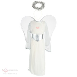 Kostium strój karnawałowy przebranie aniołek aureola jasełka 4 el rozmiar M