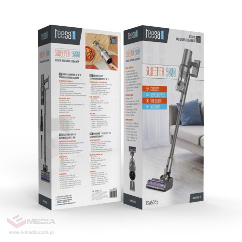 Odkurzacz akumulatorowy 2w1 TEESA SWEEPER 9000