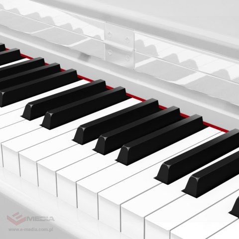 Pianino cyfrowe Kruger&Matz KMDP-135 , kolor biały połysk