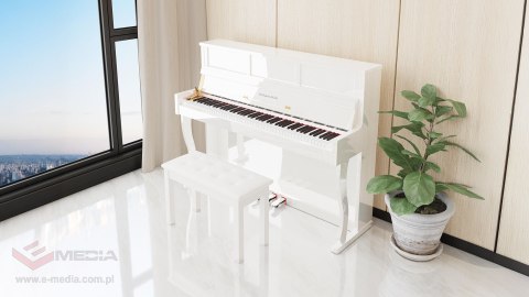 Pianino cyfrowe Kruger&Matz KMDP-755 , kolor biały połysk