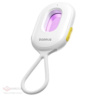 Wykrywacz ukrytych kamer Baseus Heyo Series II z alarmem i mini latarką + kabel Baseus Simple USB-A - USB-C - biały