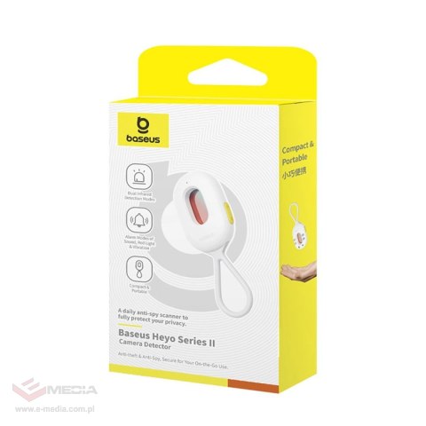 Wykrywacz ukrytych kamer Baseus Heyo Series II z alarmem i mini latarką + kabel