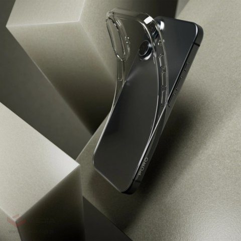 Etui silikonowe Puro 03 Nude do iPhone 16 - przezroczyste