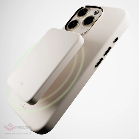 Etui silikonowe Puro Icon Mag Pro MagSafe do iPhone 16 Pro - beżowe