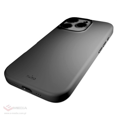 Etui silikonowe Puro Icon Mag Pro MagSafe do iPhone 16 Pro - ciemnoszare