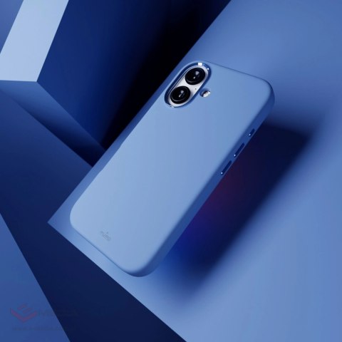 Etui silikonowe Puro Icon Mag Pro MagSafe do iPhone 16 - niebieskie