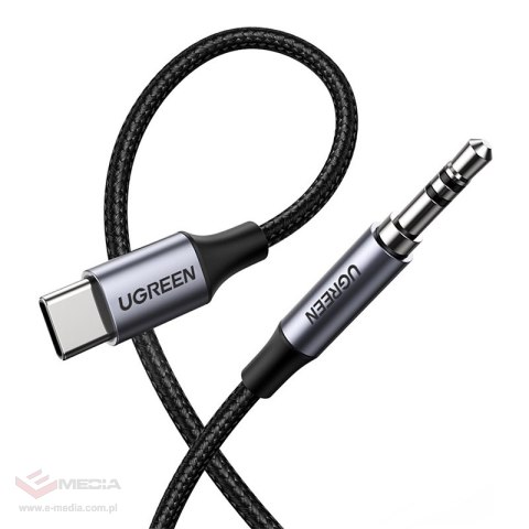 Kabel UGREEN AV143 USB-C-jack 3,5mm 1m (czarny)