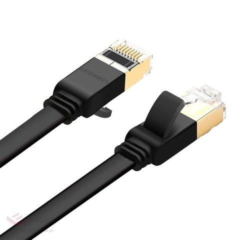 Kabel UGREEN NW106 Cat.7 3m płaski (czarny)