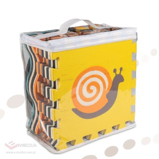 Mata edukacyjna piankowa puzzle zwierzątka kolorowa 114 x 114 cm 25 elementów