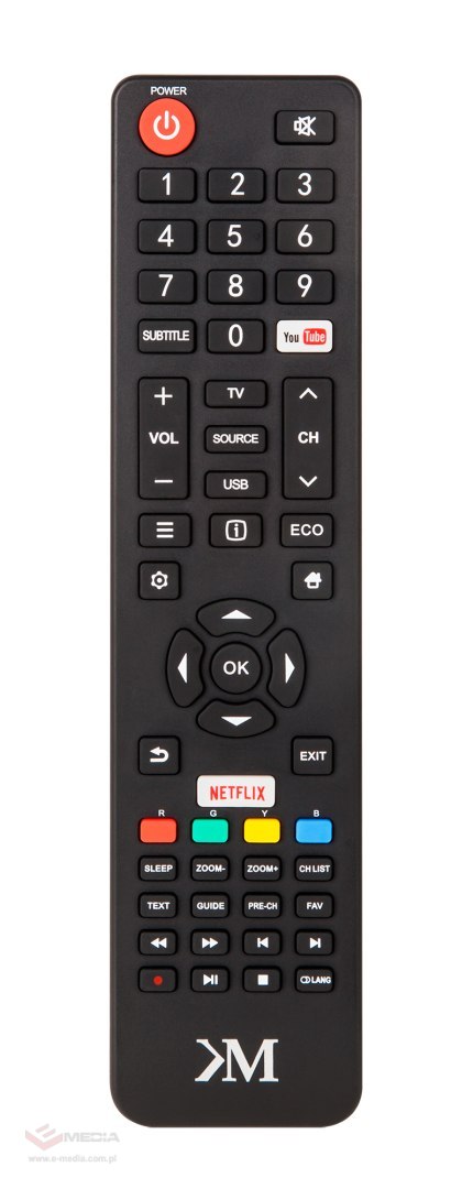 Pilot do telewizora KM0243FHD-S/S3 / KM0255UHD-S/ S2 /S3/ KM0265UHD-S/S2 /S3/ KM0275UHD-S2