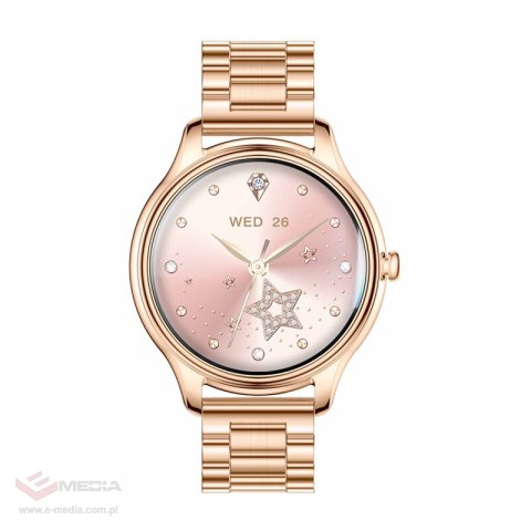 Smart Watch COLMI L28 (Złoty+ złoty stalowy pasek)