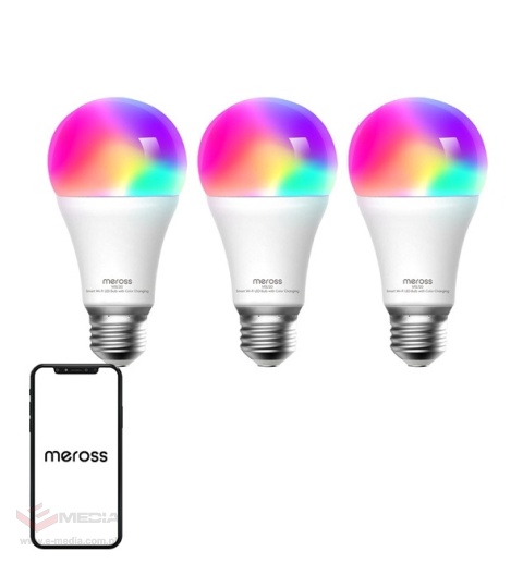 Żarówka inteligentna MEROSS MSL120 Wi-Fi 3szt (HomeKit)