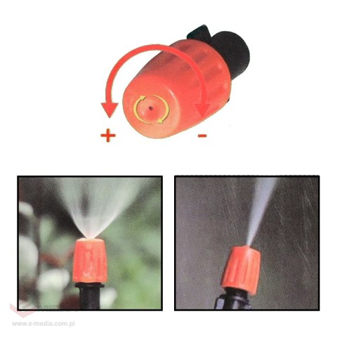 Zraszacz ogrodowy kurtyna wodna mgiełka system nawadniania 15m