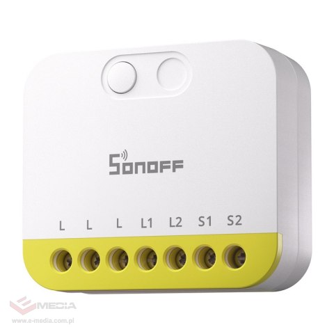 Dwukanałowy mini przełącznik bez N Sonoff MINI-ZB2GS-L ZigBee