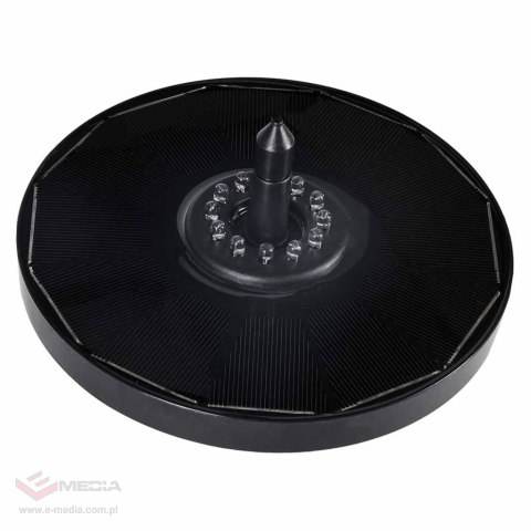 Fontanna solarna LUARO do oczka wodnego ogrodowa pompa pływająca LED RGB 16cm