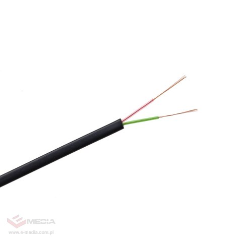 Kabel telefoniczny 2C czarny 100m LXK510