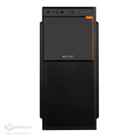 Obudowa LOGIC J23 ATX/mATX Midi 2 x USB 3.0 Black bez zasilacza