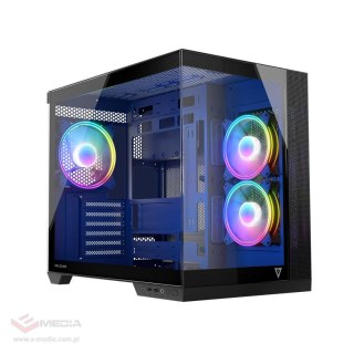 Obudowa Modecom Volcano Panorama APEX ARGB 3F MIDI , Czarna