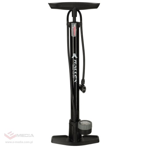 Pompka rowerowa RALLEX podłogowa nożna z manometrem 11bar