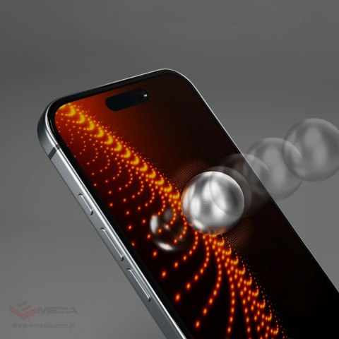 Szkło hartowane SBS Tempered Glass D3O z ramką do iPhone 16 / iPhone 15