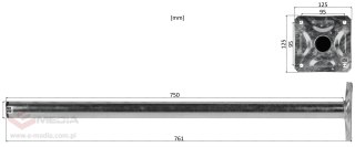 UCHWYT MUROWY UMI-38L75