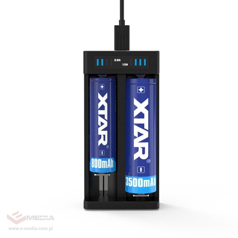 Ładowarka do akumulatorów cylindrycznych Li-ion 18650 Xtar MC2 PLUS