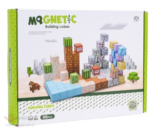 Zestaw Kostek, Klocków Magnetycznych 88el.