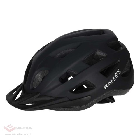 Kask rowerowy na rower RALLEX damski męski regulowany czarny M 54-58cm