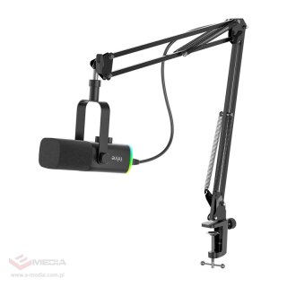 Mikrofon gamingowy Fifine AM8T z wysięgnikiem (czarny)