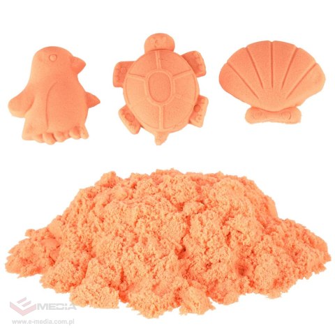 Piasek sensoryczny dla dzieci 1kg w woreczku pomarańczowy