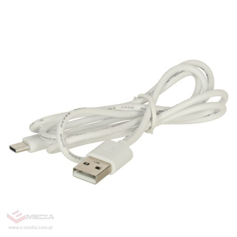 Wentylator biurkowy wiatrak z klipsem bezprzewodowy USB chłodzenie 3 poziomy mocy 11,5cm biały