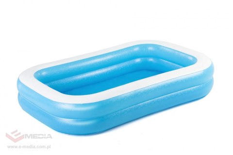 Basen do ogrodu dla dzieci 6+ Dmuchany 2 pierścienie 262x175x51cm BESTWAY + Łatka naprawcza
