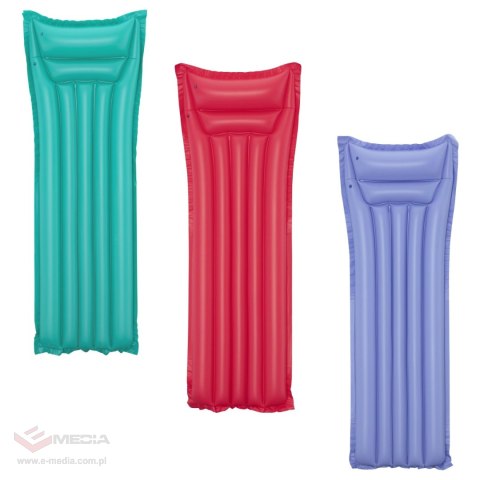 Dmuchany Materac do pływania Czerwony BESTWAY 183x69cm + Poduszka