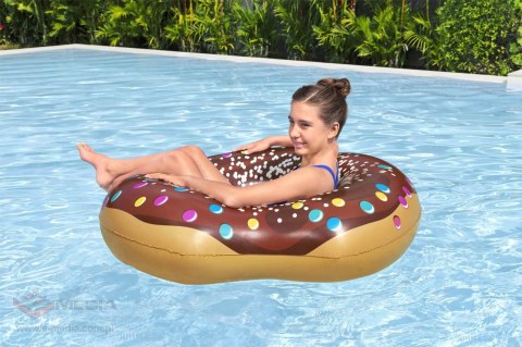 Duże kółko do pływania dla dzieci Donut Brązowy BESTWAY 107cm Winyl
