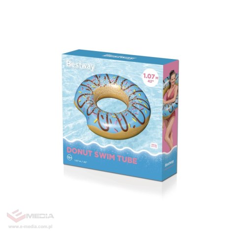 Duże kółko do pływania dla dzieci Donut Niebieski BESTWAY 107cm Winyl