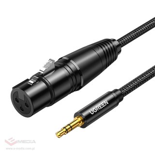 Kabel UGREEN AV182 jack 3.5mm-XLR 1m (czarny)